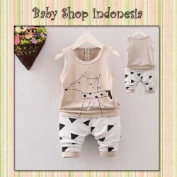 Setelan Anak Import Baju Anak Korea Brown Fox LU335 72  large